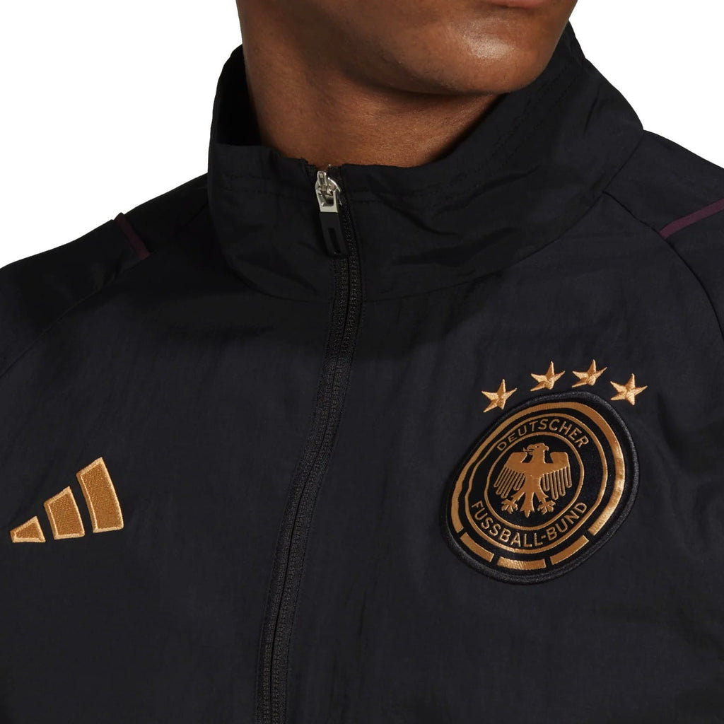 Germany black presentation Soccer tracksuit 2022/23 - Adidas-3