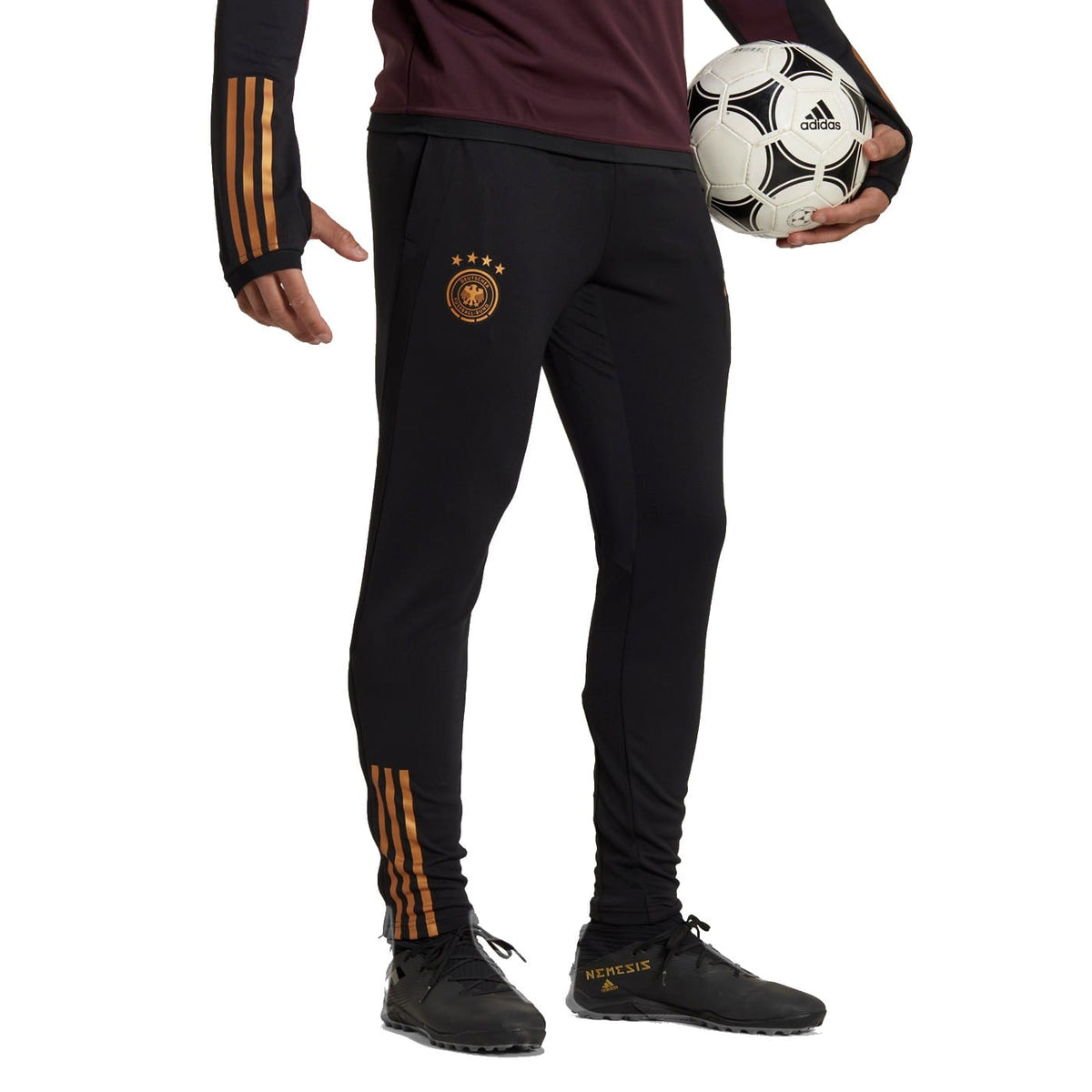 Germany training bench Soccer tracksuit 2022/23 white/black - Adidas-3