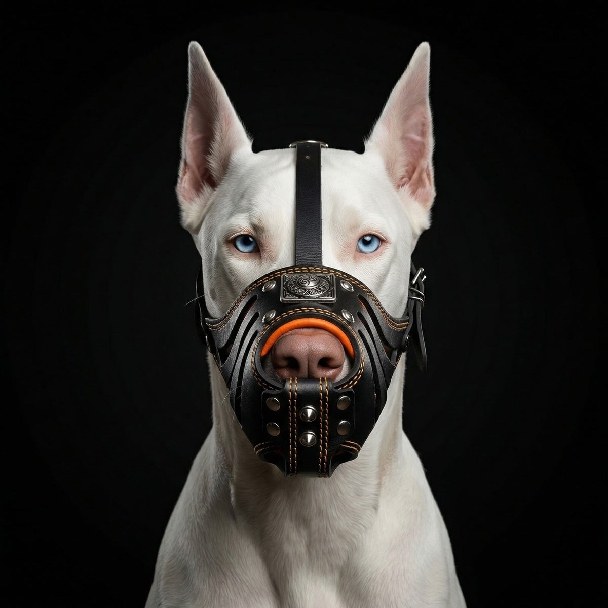 ''Eros'' Basket Muzzle black & orange-1