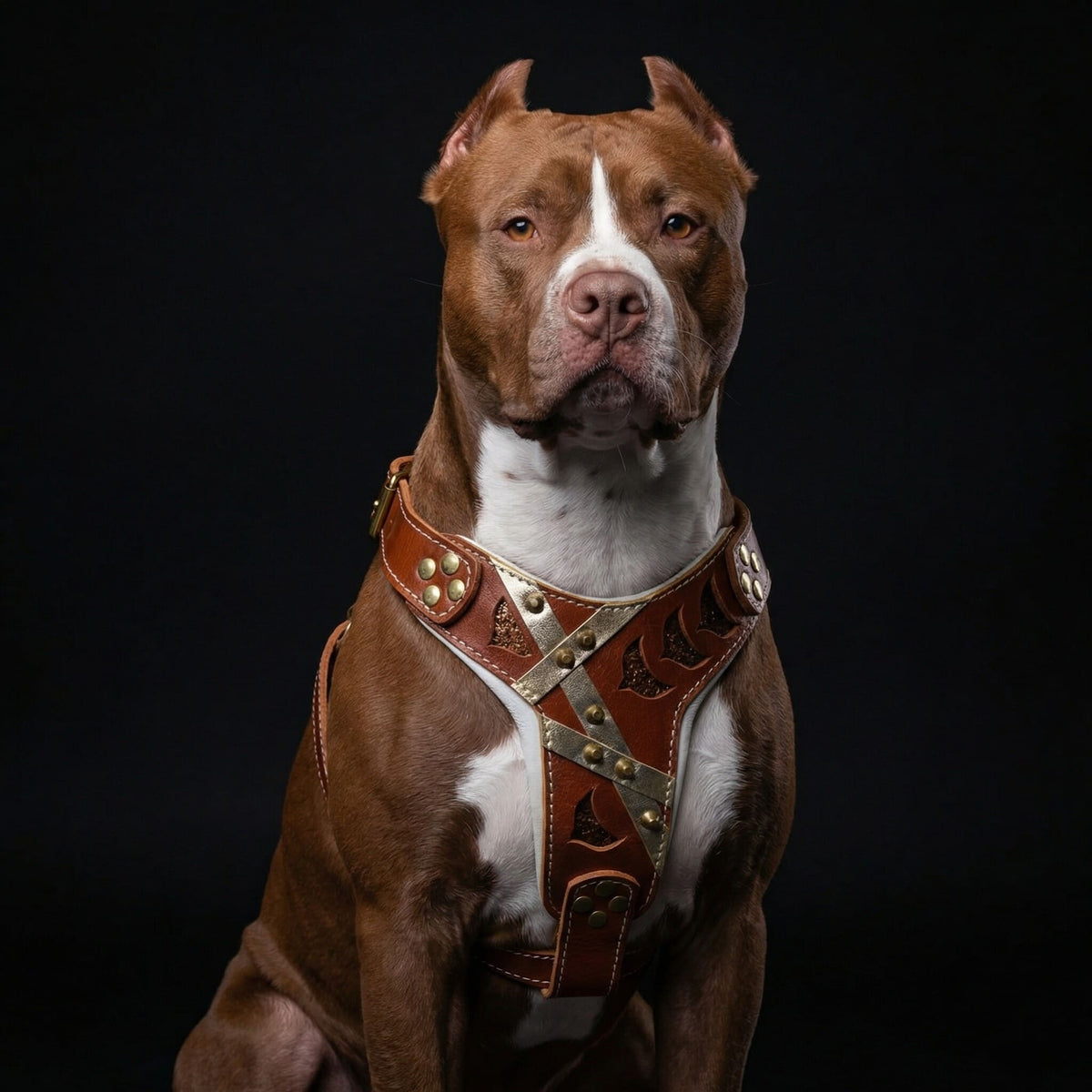The "Hermes" leather harness -  Large and Giant Breeds-3