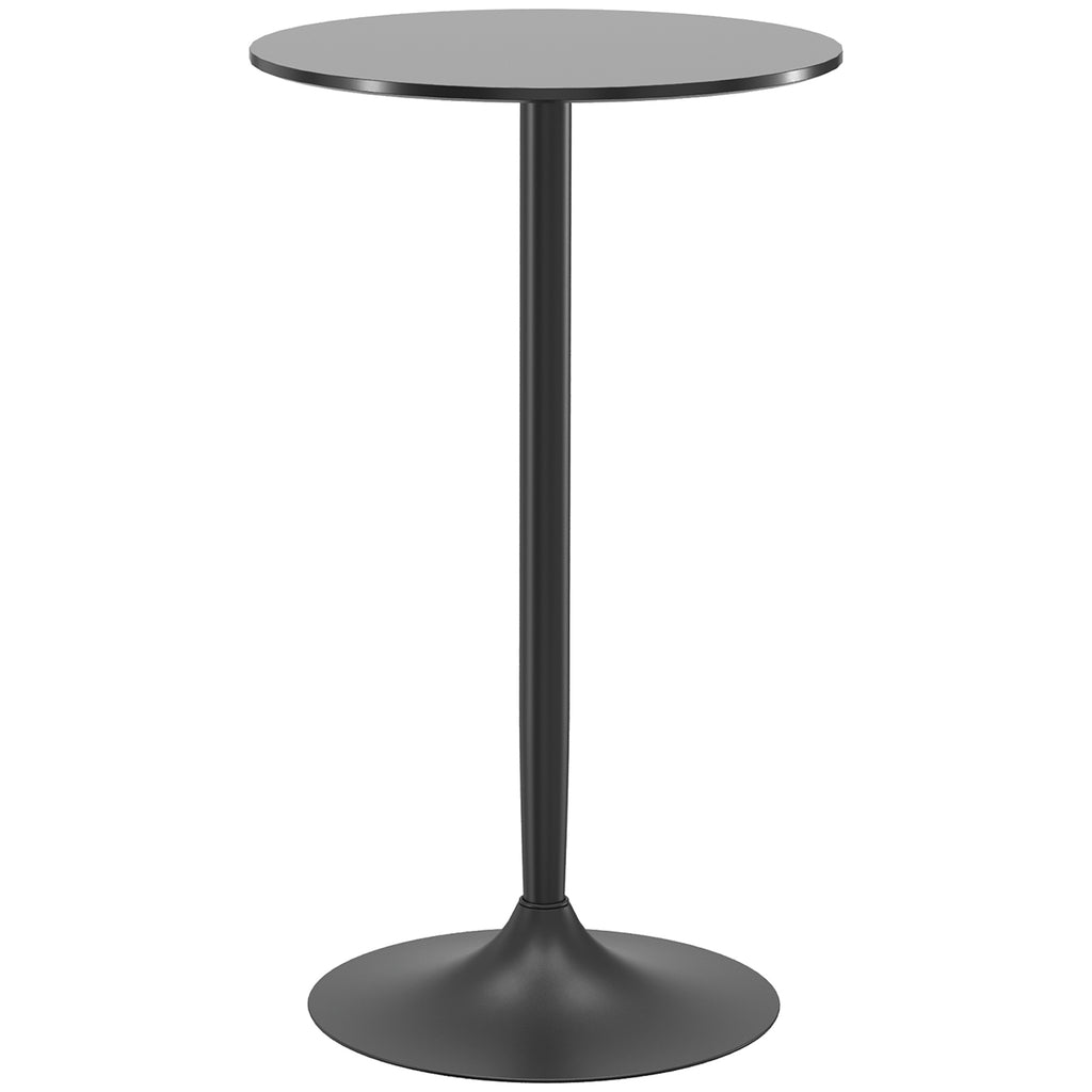 Table de bar ronde table de bistro mange-debout table de cuisine style contemporain plateau peint et cadre en acier-0