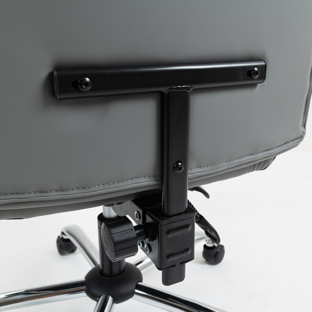Chaise de bureau ergonomique, fauteuil de bureau inclinable avec repose-pieds, hauteur réglable, pivotante 360°, gris-9