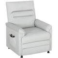 Fauteuil relax électrique massant et chauffant, fauteuil inclinable, repose-pieds, moteur silencieux, 82x99x106cm, gris-0