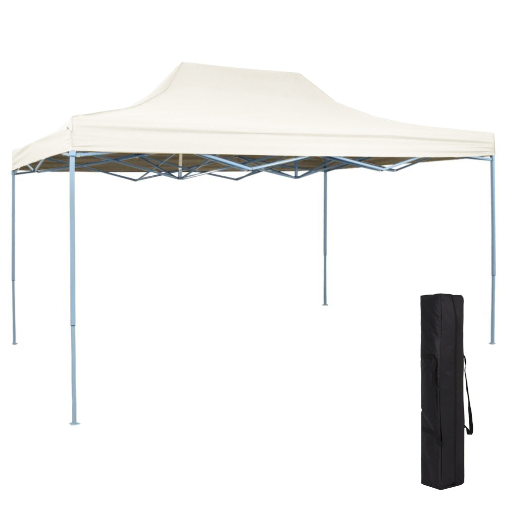 Gazebo pieghevole bianco 3 × 4,5 m con borsa