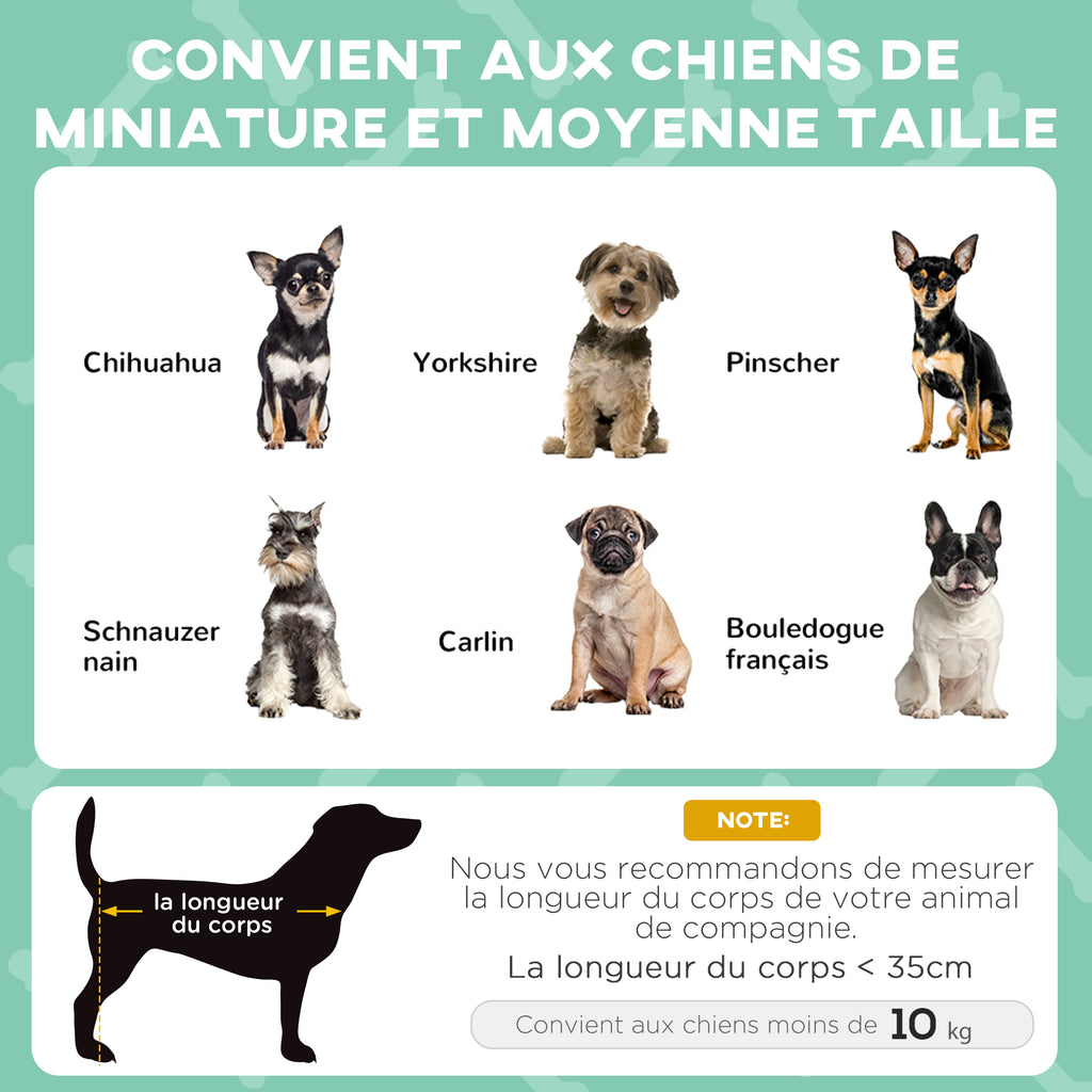 Lit pour chien chat sur pieds lit chien surélevé velum anti-UV oxford sac de transport inclus 61 x 46 x 63 cm gris-3