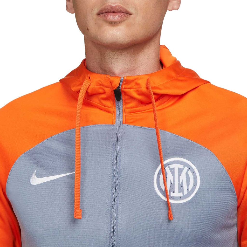 Inter Milan gray UCL hooded presentation tracksuit 2023/24 - Nike-2