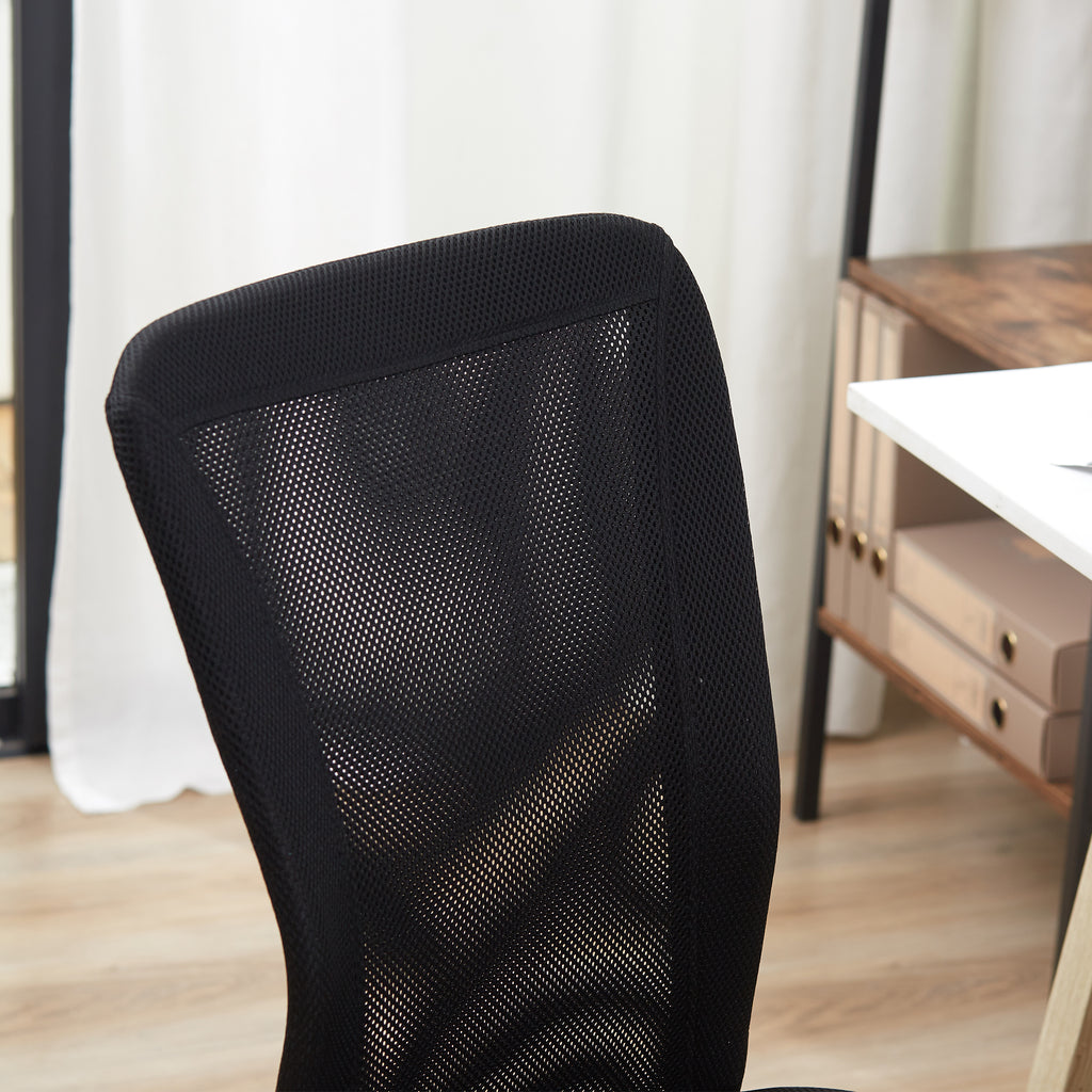 Chaise de Bureau Ergonomique, Fauteuil de Bureau, Hauteur Réglable, Piètement Chromé Noir-9