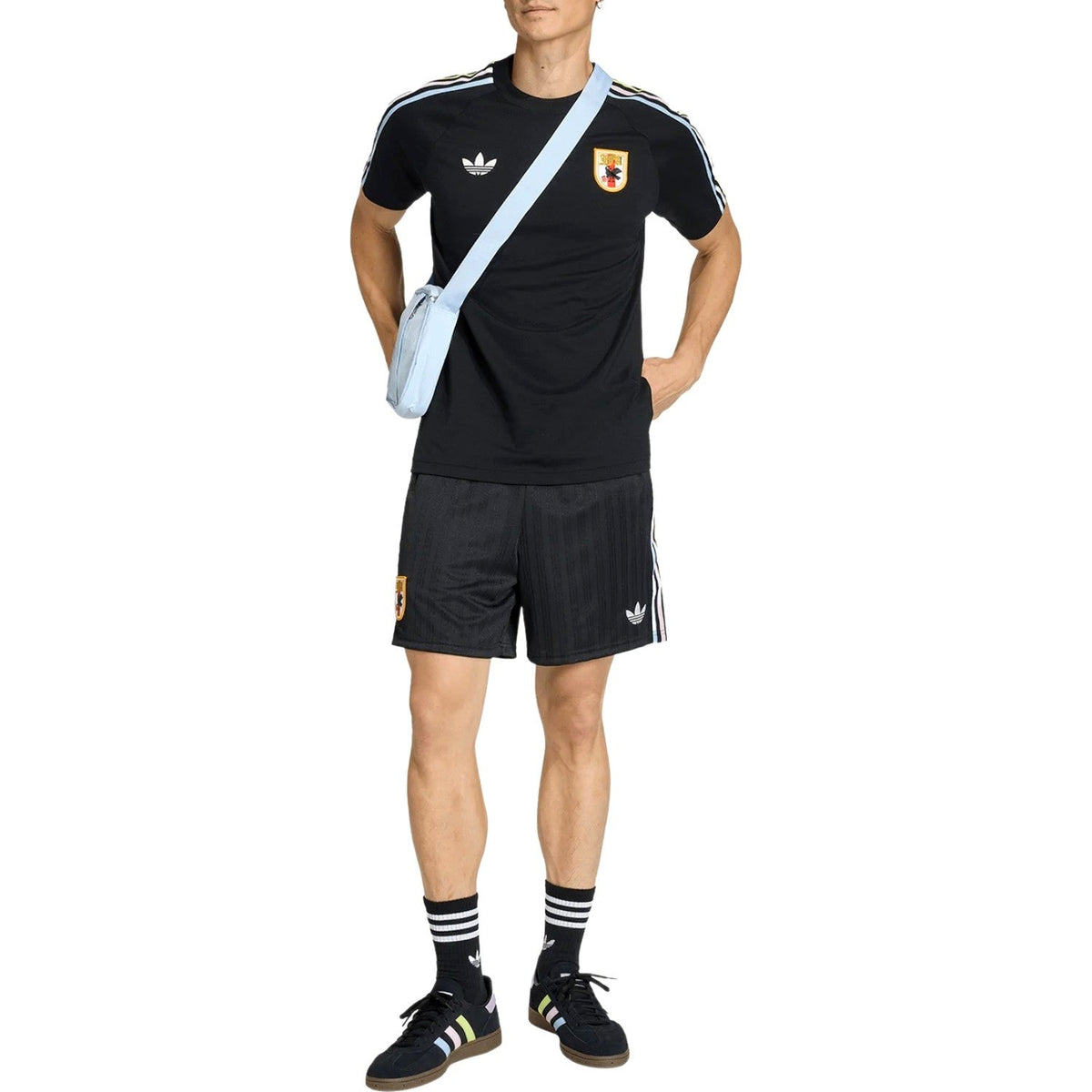 Japan Originals black short sleeves presentation casual set 2026/27 - Adidas-3