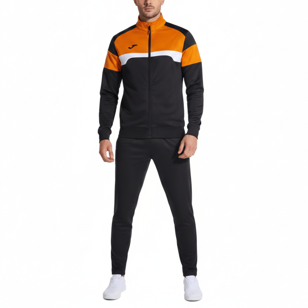 Danubio III Elite training Tracksuit European Style Slim-Fit - Black/Orange - Joma-3