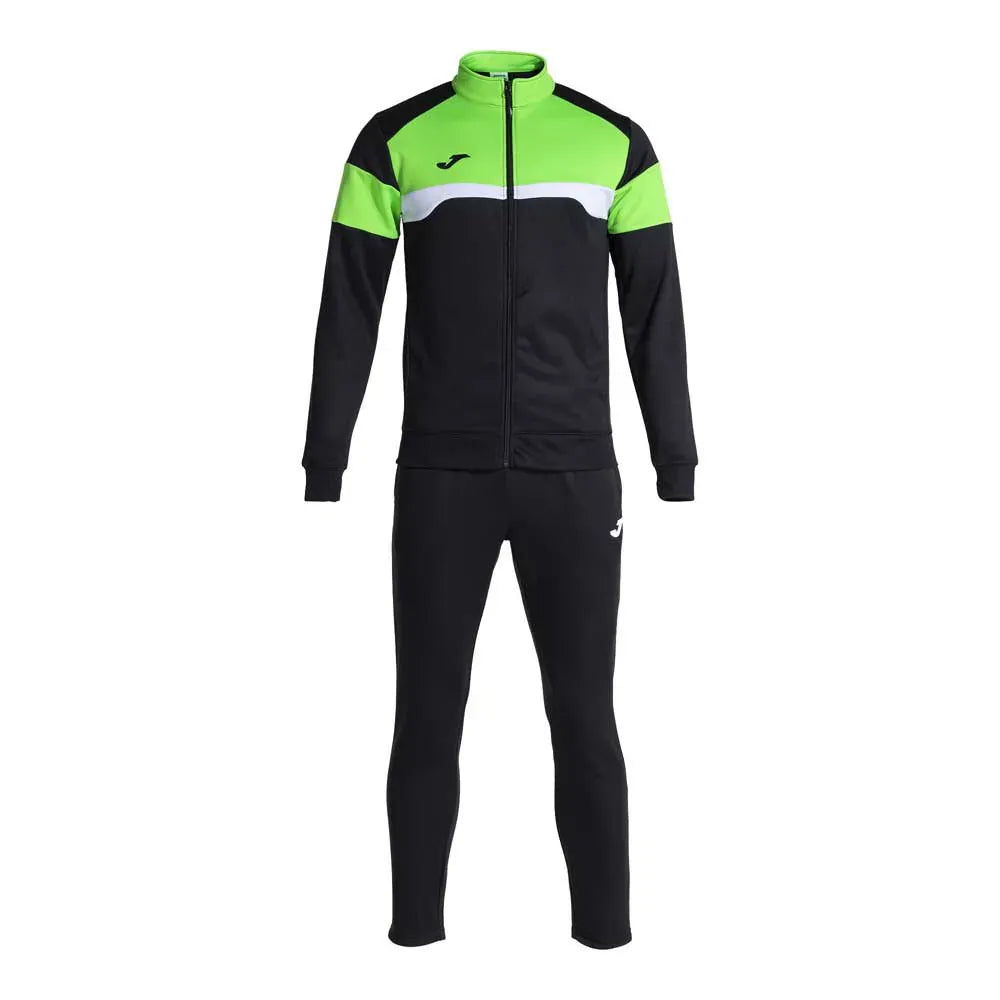 Danubio III Elite training Tracksuit European Style Slim-Fit - Black/Fluo Green - Joma-2