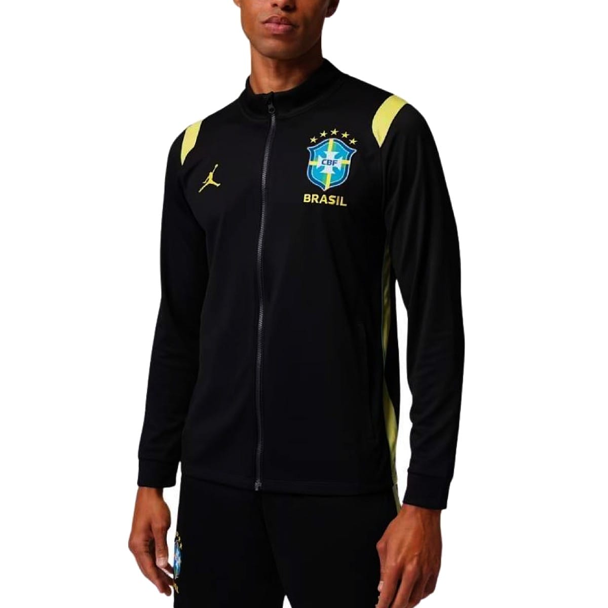 Jordan x Brazil black training bench Soccer tracksuit 2026/27 - Jordan-0