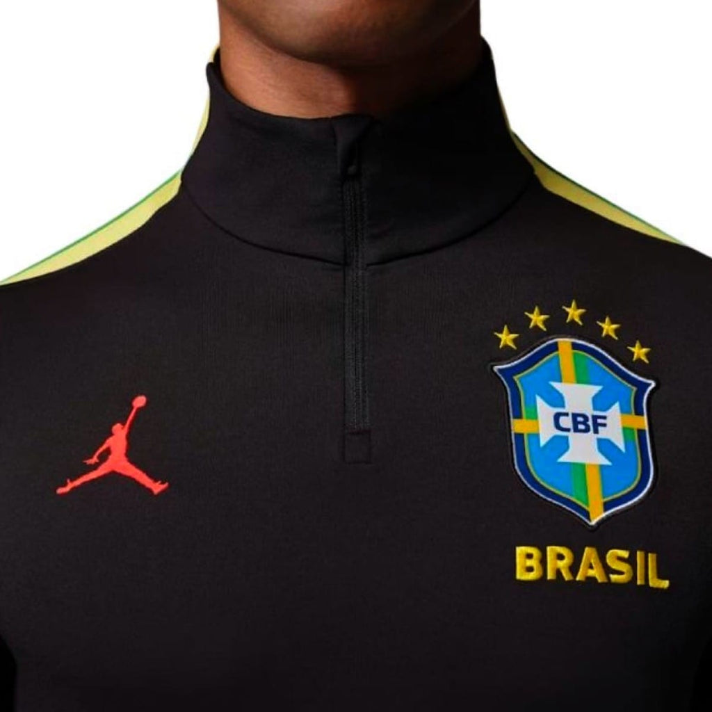 Jordan x Brazil black training technical Soccer tracksuit 2026/27 - Jordan-2