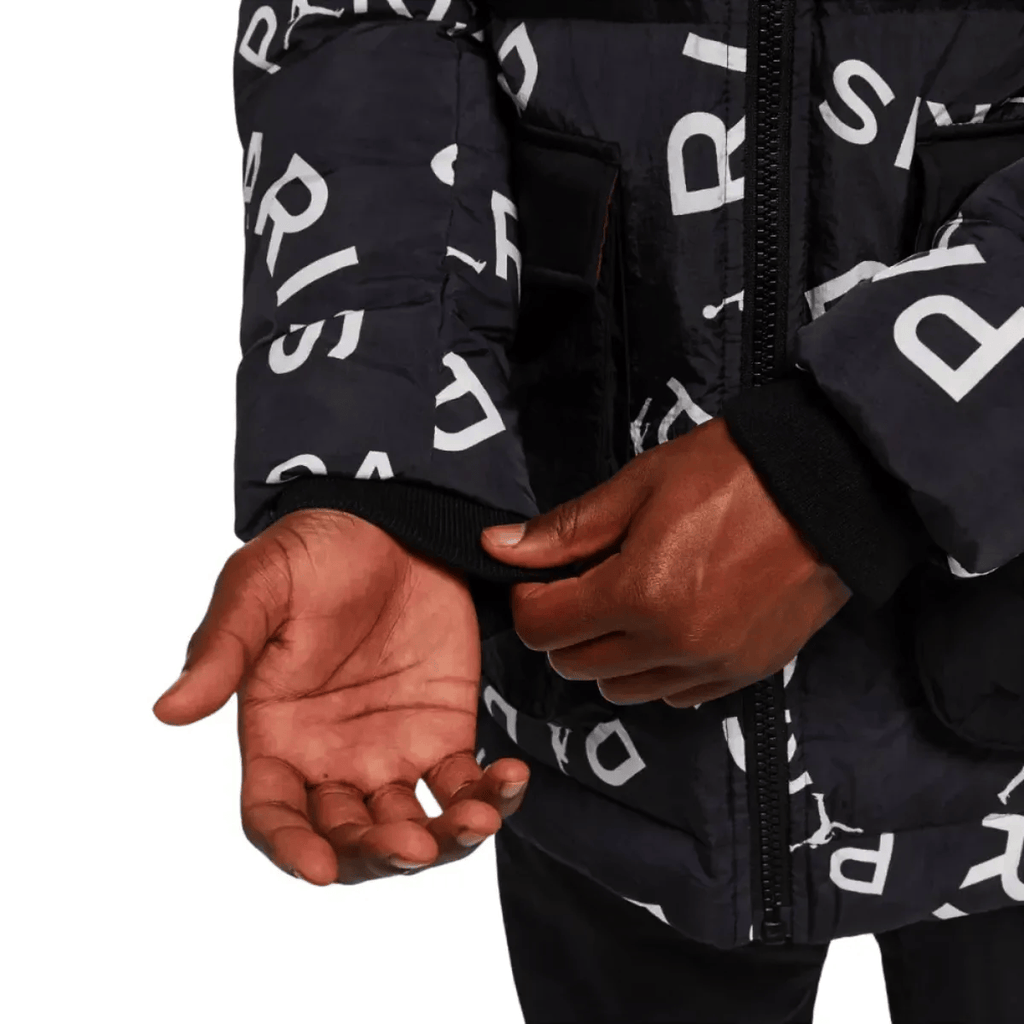 Jordan x PSG black Parka down padded jacket 2023 - Jordan-3