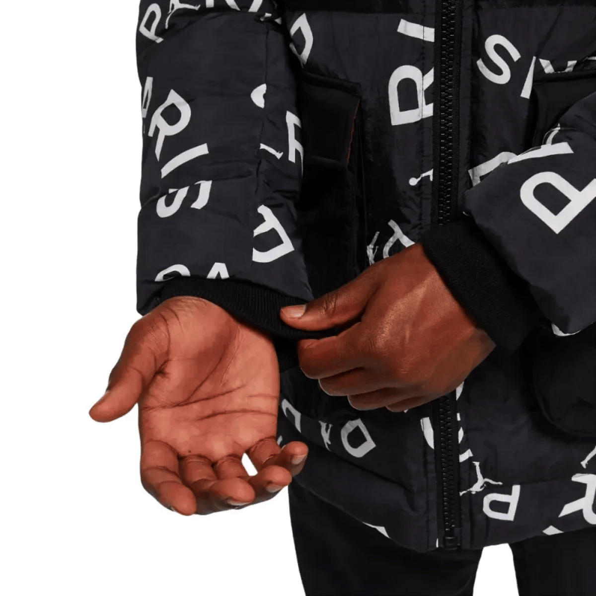 Jordan x PSG black Parka down padded jacket 2023 - Jordan-3