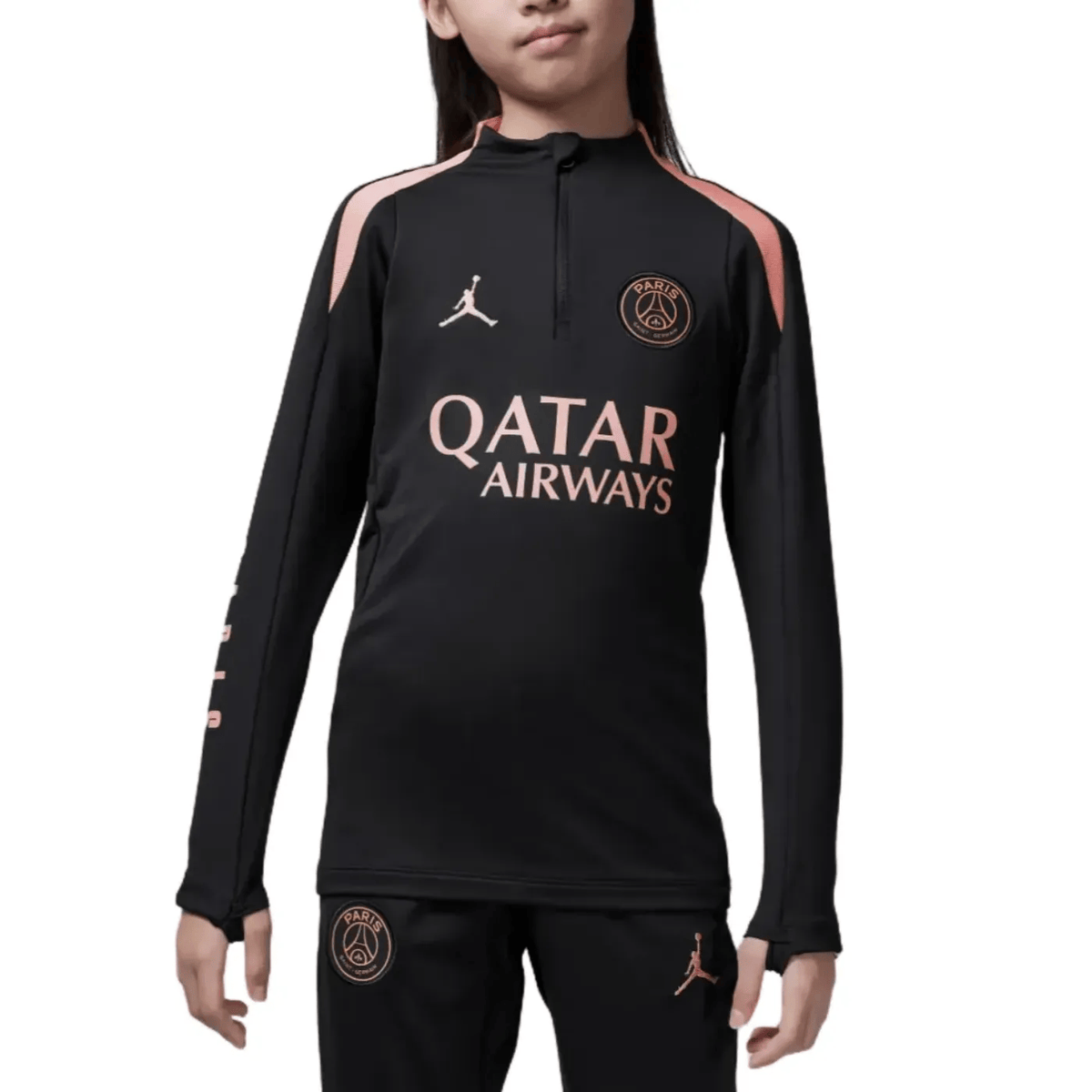 Kids - Jordan x PSG black UCL training technical tracksuit 2024/25 - Jordan-0
