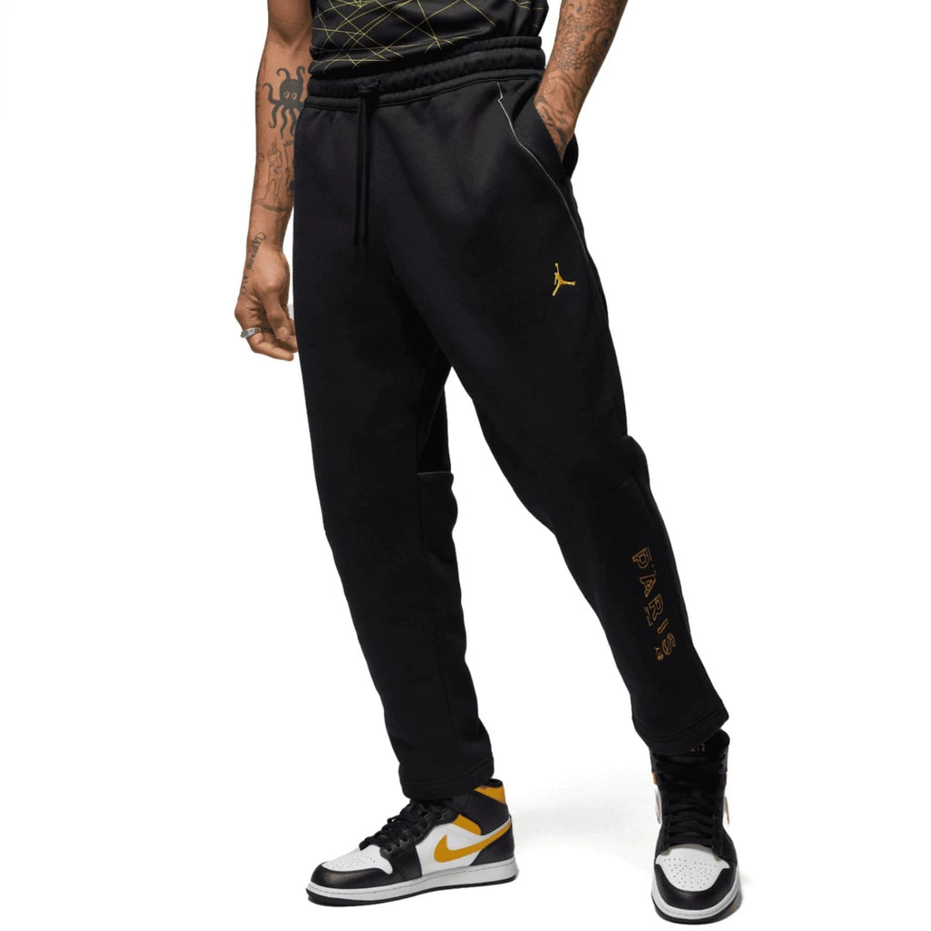 Jordan x PSG Casual Fleece fanwear presentation tracksuit 2023 black - Jordan-1