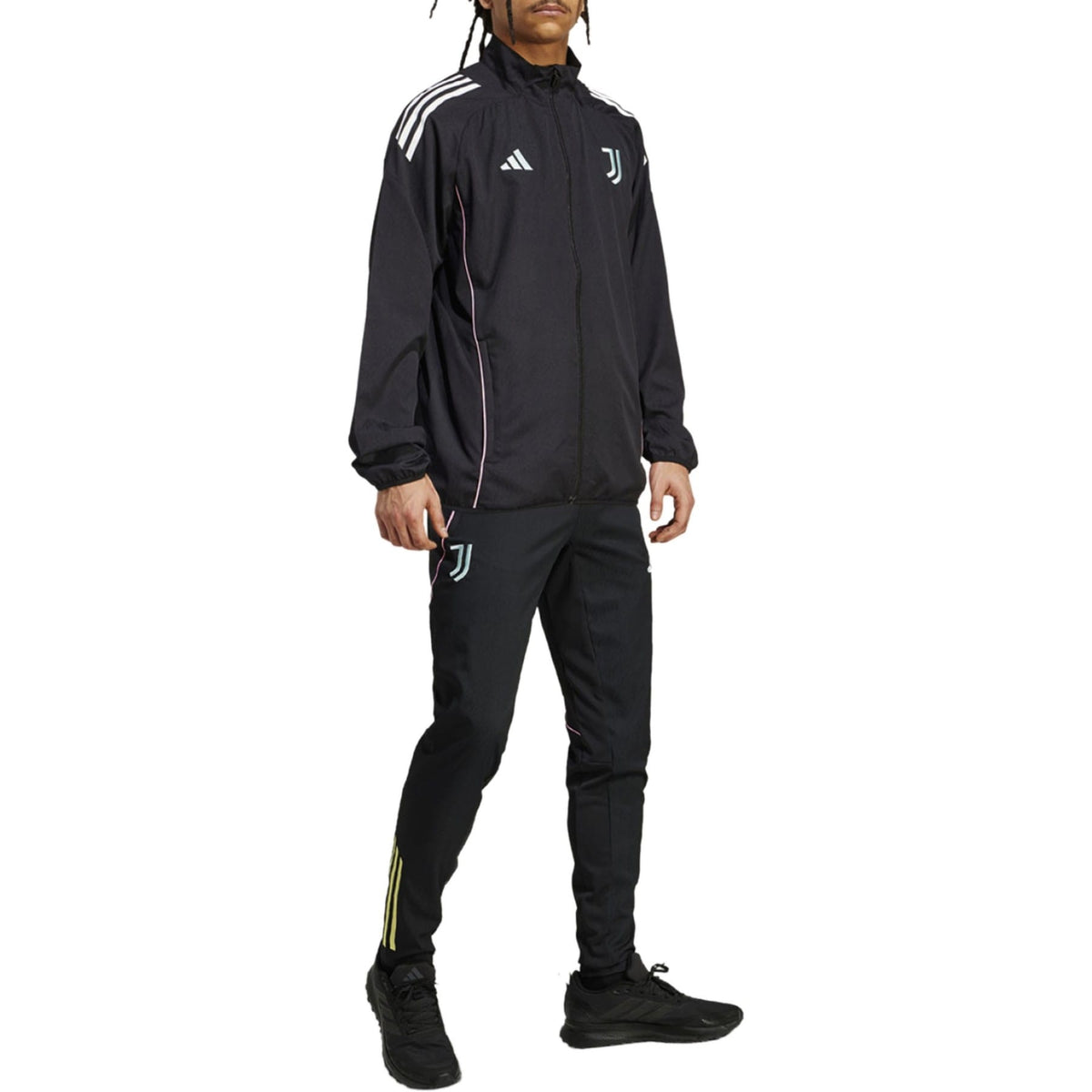 Juventus black training presentation soccer tracksuit 2025/26 - Adidas-1