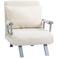 Fauteuil chauffeuse canapé-lit Convertible 1 Place déhoussable Grand Confort Coussin Pieds accoudoirs-0