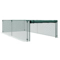 Serre de jardin serre à tomates filet protection porte zippée enroulable HDPE, dim. 125L x 248l x 62,5H cm-0