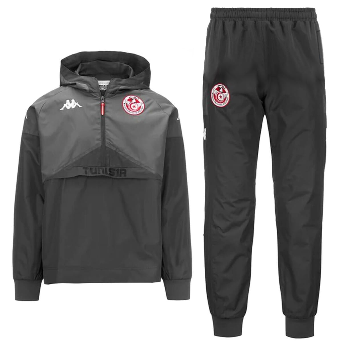 Tunisia national team presentation soccer tracksuit 2024/25 - Kappa-0