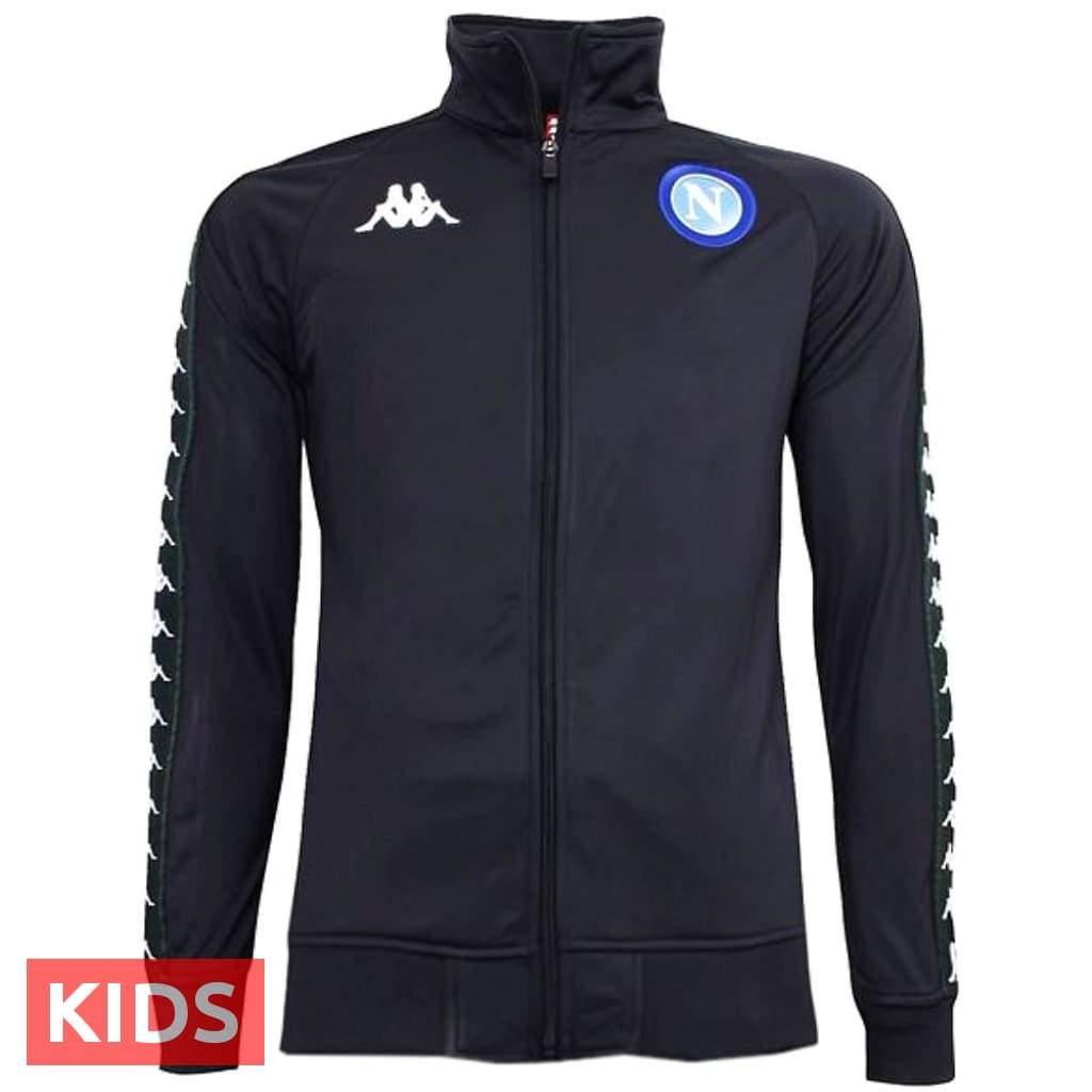 Kids - SSC Napoli UCL navy presentation soccer tracksuit 2018/19 - Kappa-2