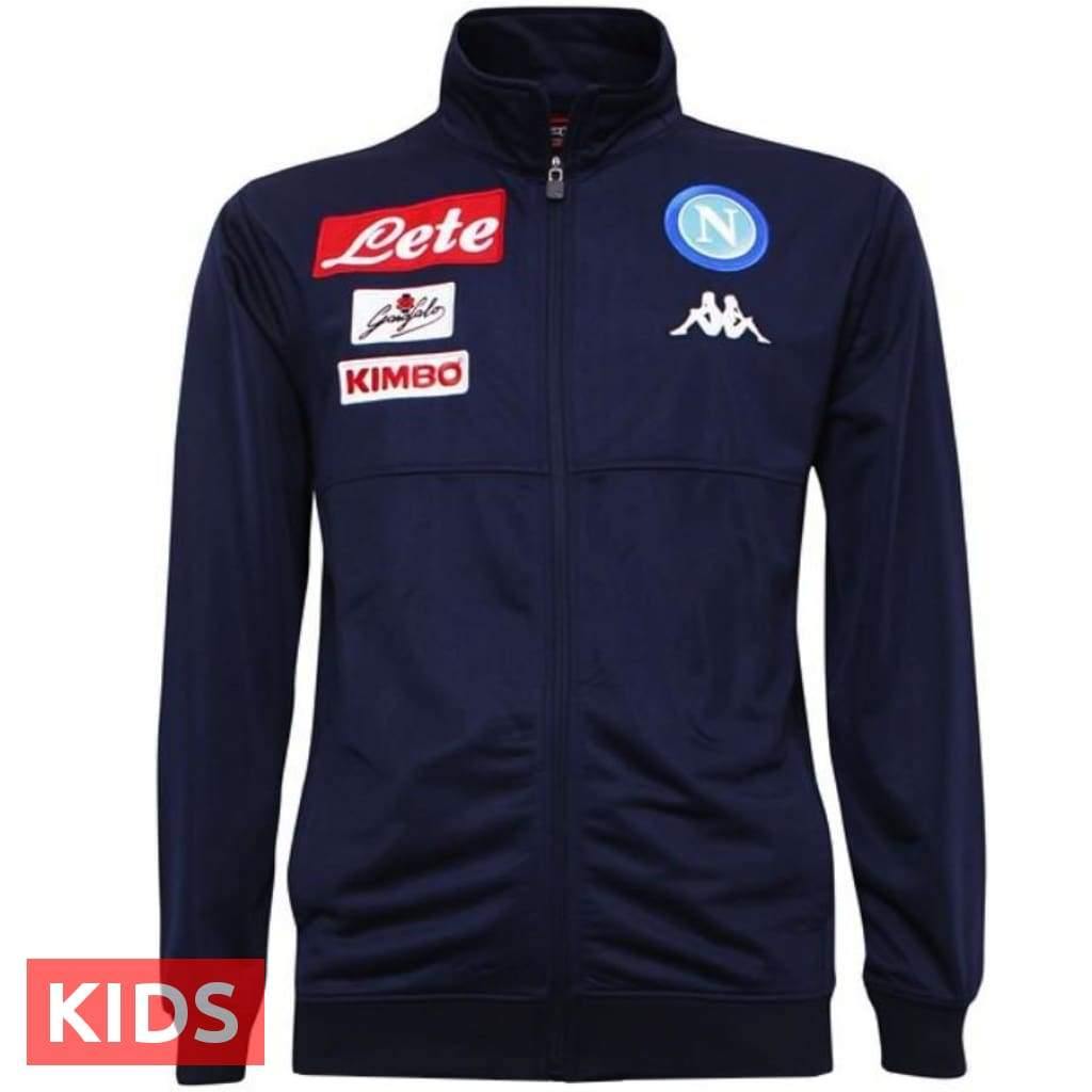 Kids - SSC Napoli Navy Training Soccer Tracksuit 2017/18 - Kappa-1