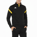 Dalcito premium Tracksuit Italian Slim-Fit Training/Casual Set - Black/Yellow - Kappa-0