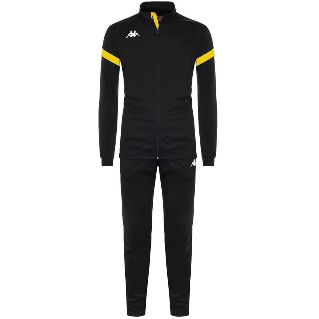 Dalcito premium Tracksuit Italian Slim-Fit Training/Casual Set - Black/Yellow - Kappa-4
