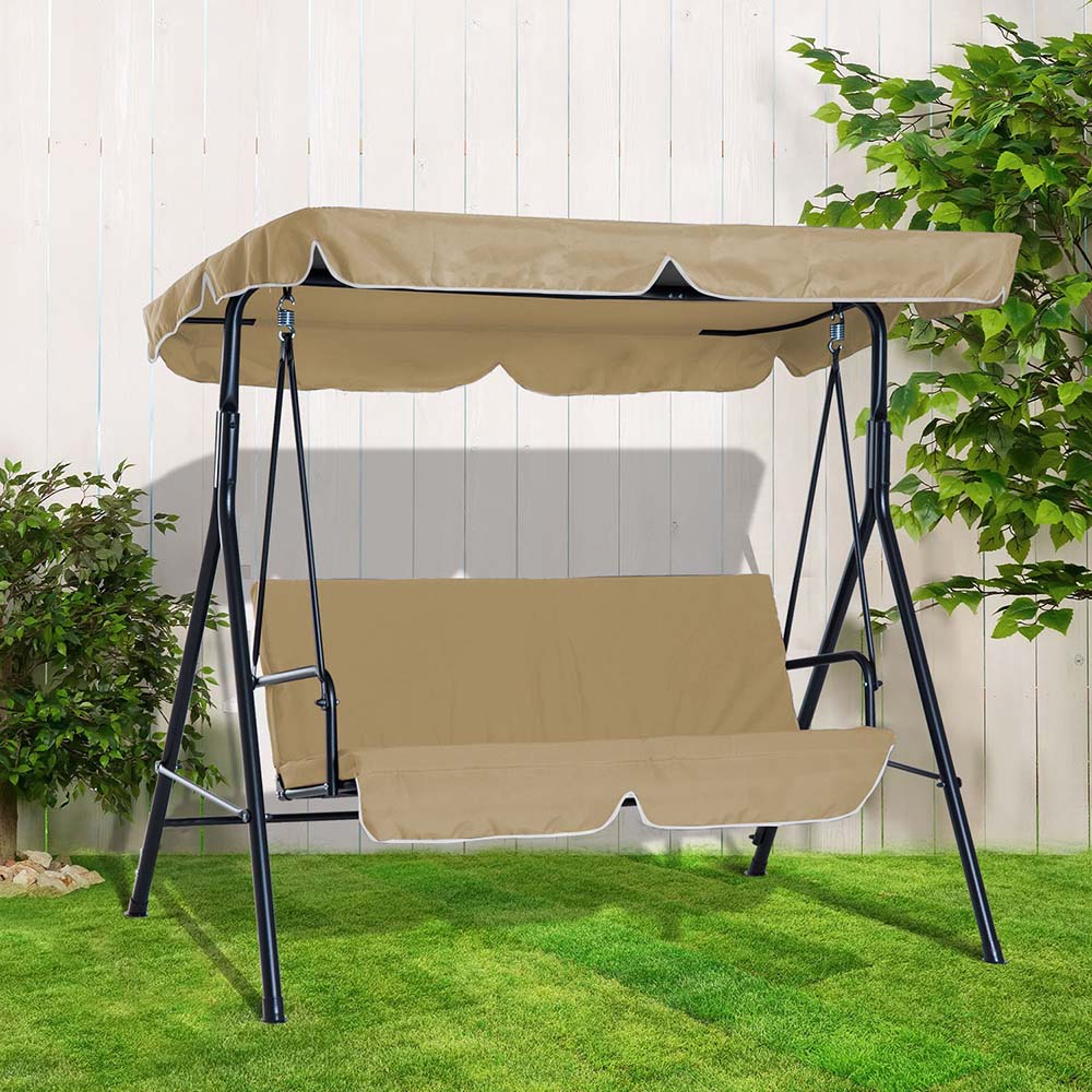 Dondolo da giardino beige