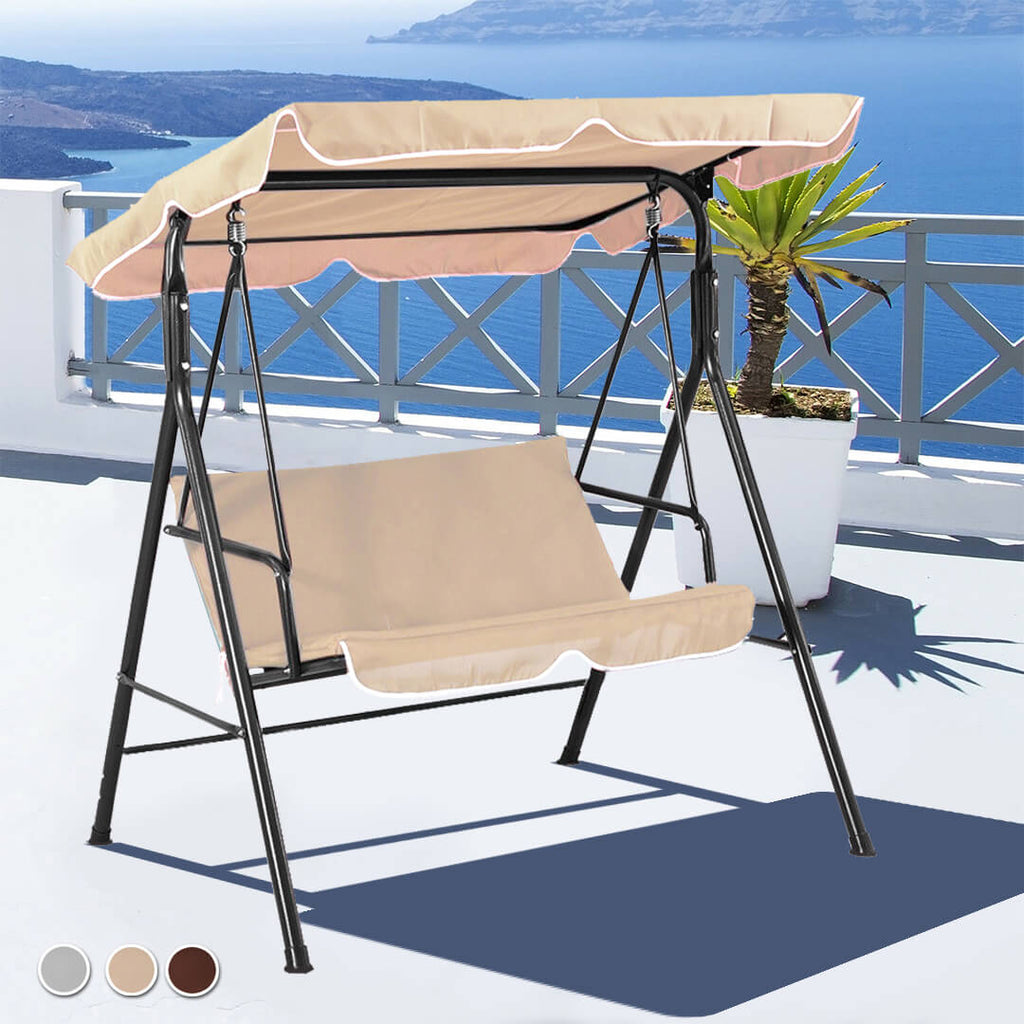 Dondolo da giardino beige