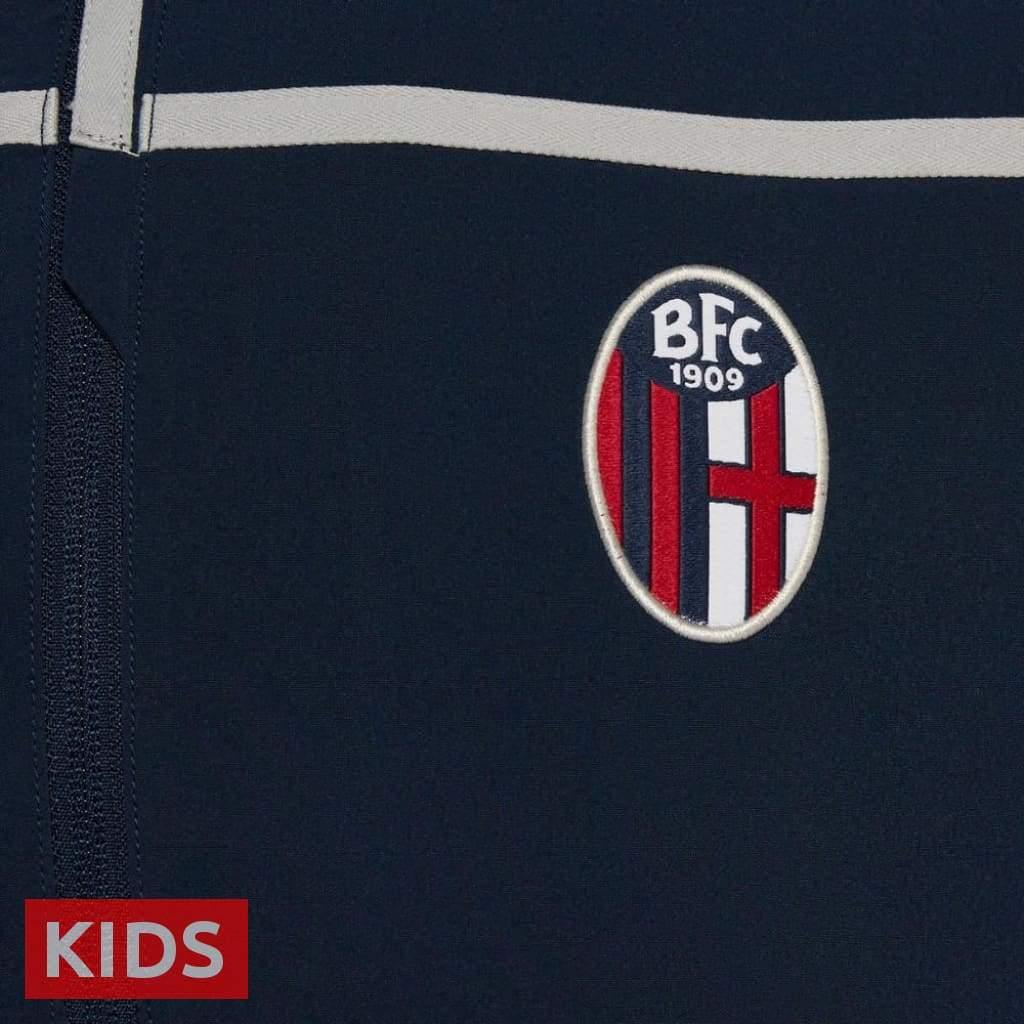 Kids - Bologna FC navy presentation soccer tracksuit 2018/19 - Macron-4