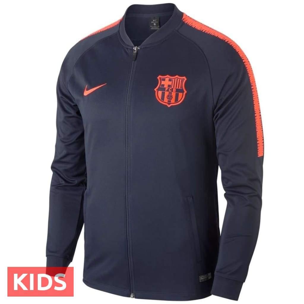 Kids - FC Barcelona Training Presentation Soccer Tracksuit 2018 - Nike-2