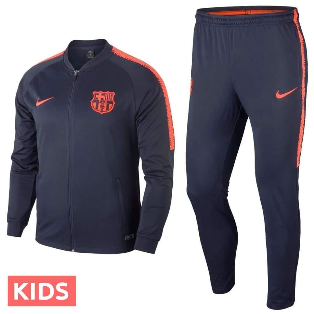 Kids - FC Barcelona Training Presentation Soccer Tracksuit 2018 - Nike-0