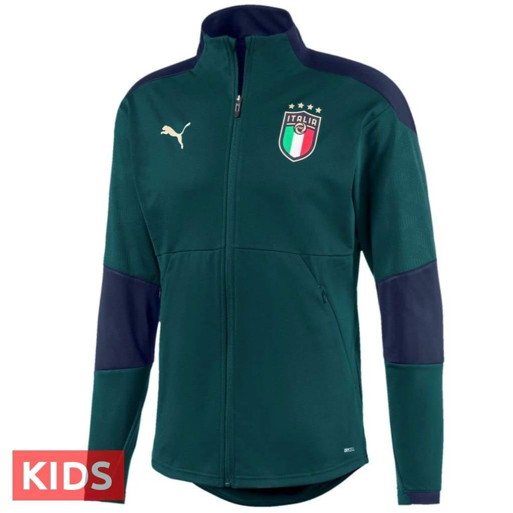 Italy national team green training Soccer tracksuit 2019 - Puma-1