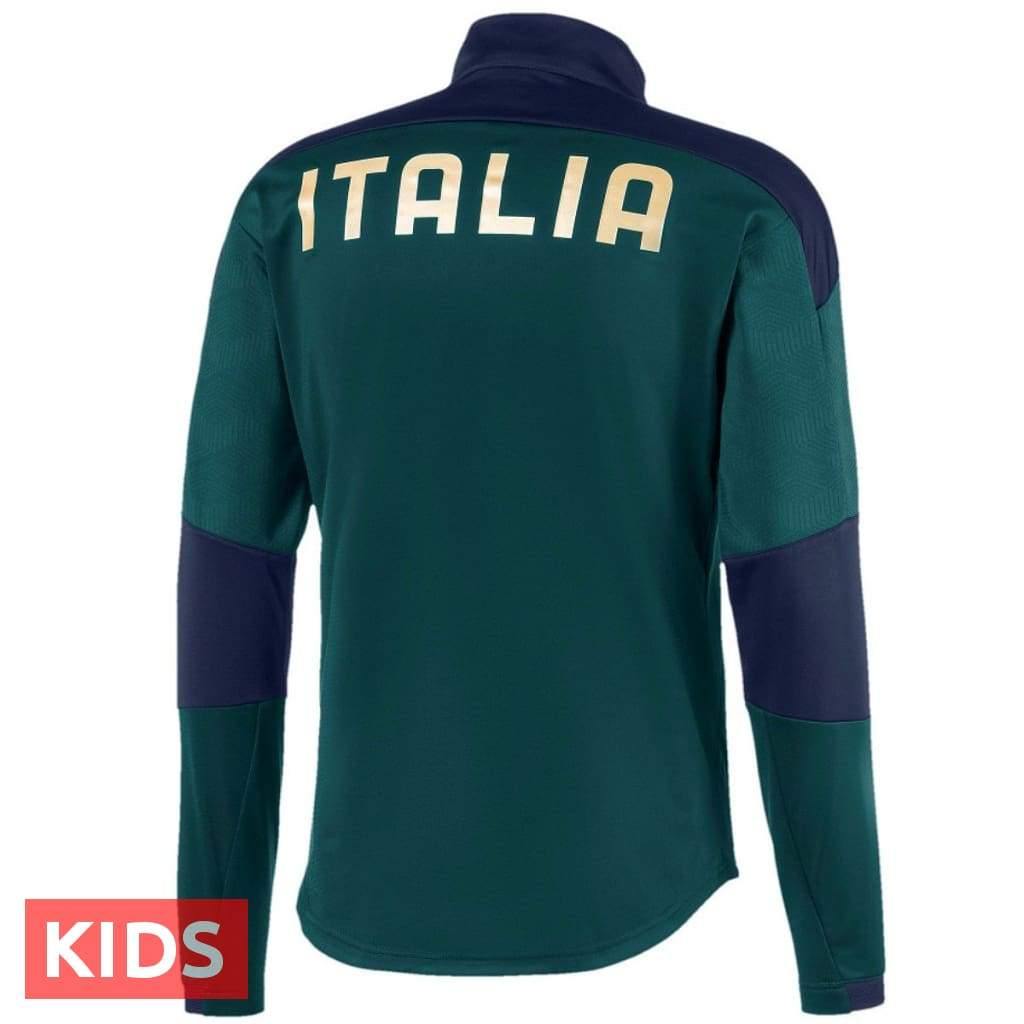 Kids - Italy national team green training Soccer tracksuit 2019 - Puma-2