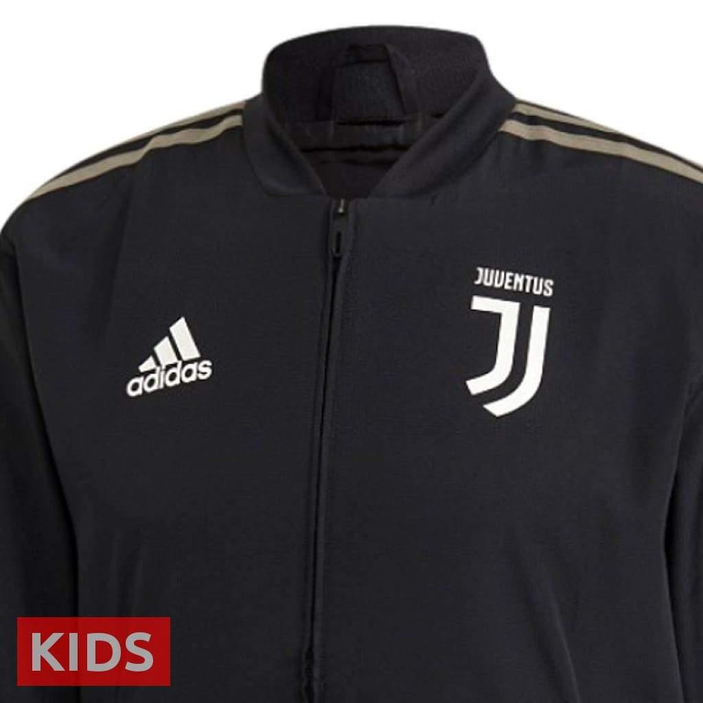 Kids - Juventus black Presentation Soccer Tracksuit 2018/19 - Adidas-2