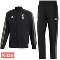 Kids - Juventus black Presentation Soccer Tracksuit 2018/19 - Adidas-0