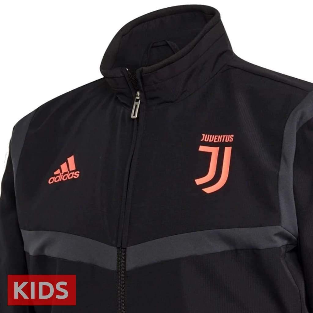 Kids - Juventus black presentation Soccer tracksuit 2019/20 - Adidas-3