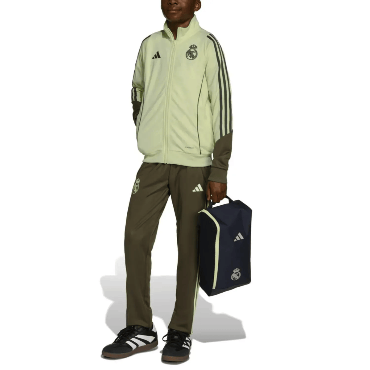 Kids - Real Madrid Training Presentation Bench Tracksuit 2025/26 - Adidas-1