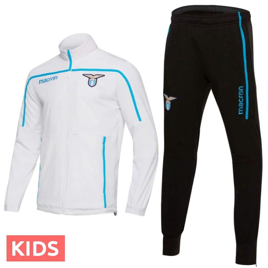 Kids - SS Lazio training presentation soccer tracksuit 2018/19 - Macron-0