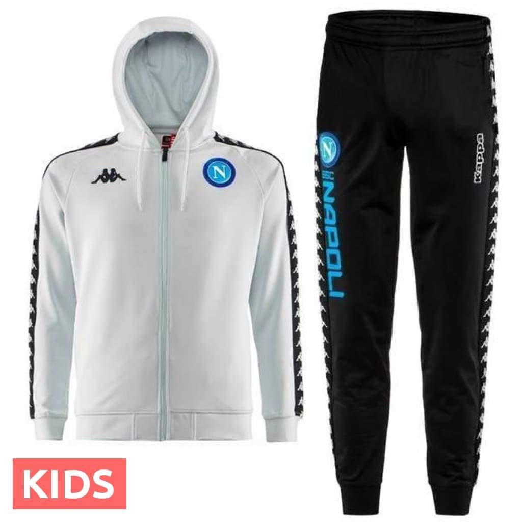 Kids - SSC Napoli UCL hooded presentation soccer tracksuit 2018/19 - Kappa-0