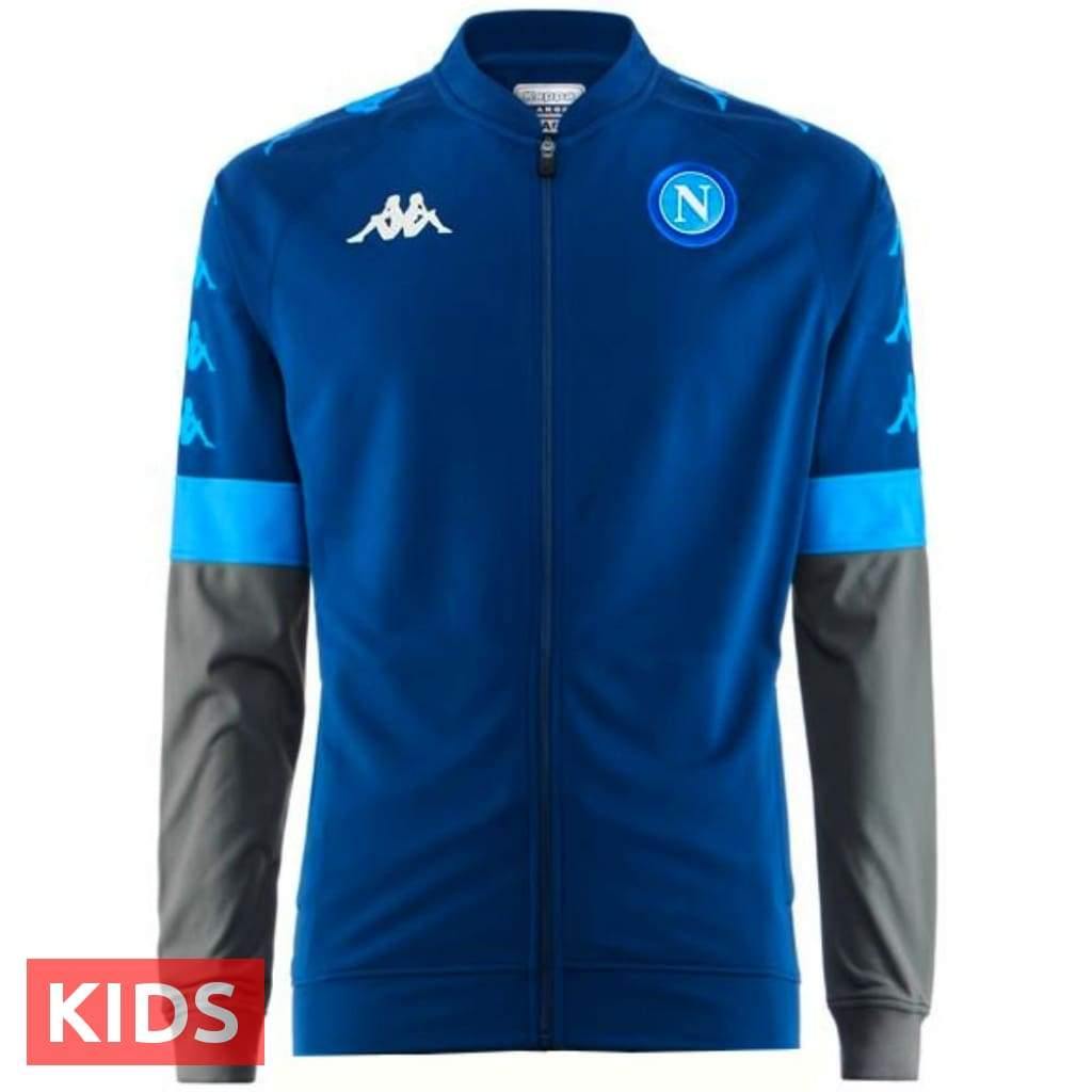 Kids - SSC Napoli UCL presentation soccer tracksuit 2019/20 - Kappa-2