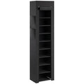 Étagère à Chaussures 20 Paires 10 Niveaux, Range-Chaussures en Métal avec Housse Anti-Poussière, Noir-0