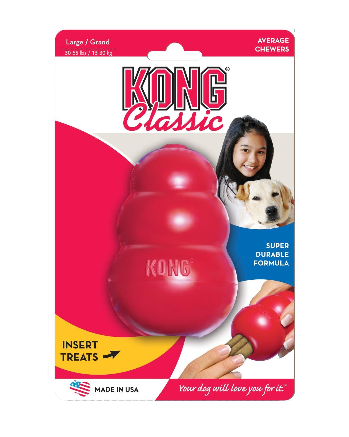 KONG CLASSIC TG. LARGE 13-30 KG.