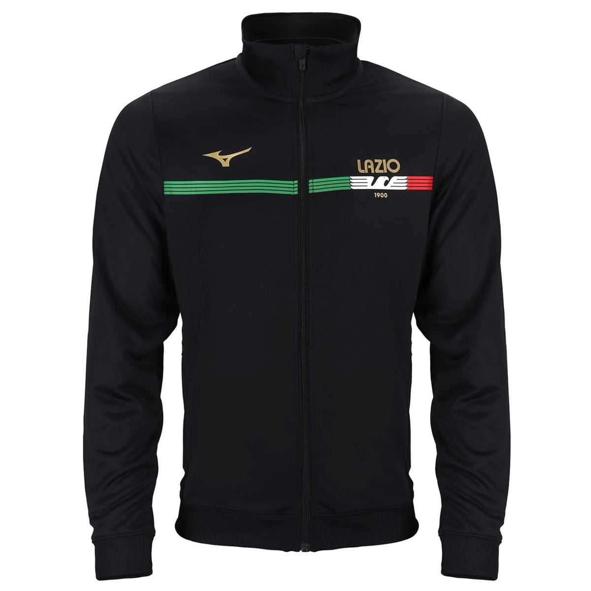 SS Lazio fanwear cotton presentation tracksuit 2023/24 black - Mizuno-1
