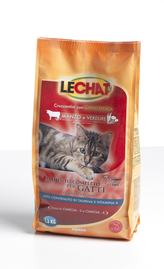 LECHAT PREMIUM CAT MANZO & VERDURE 1,5 KG.