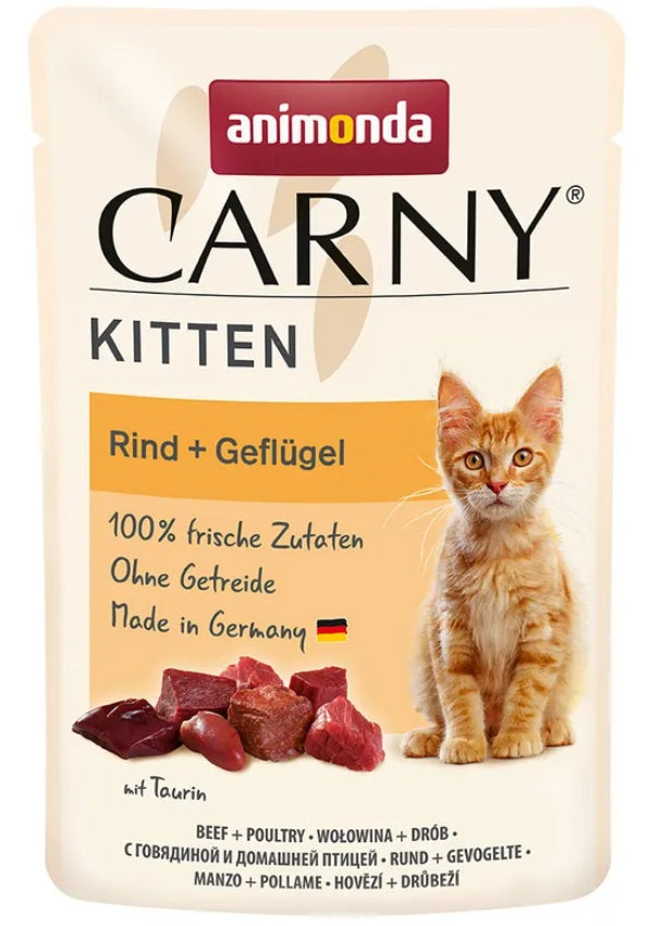 Animonda Carny Kitten Buste 85 g Manzo, Vitello & Pollo
