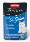 Animonda vom Feinsten Adult Raffinesse in Gelatina 
Ricco di Pollo con Salmone