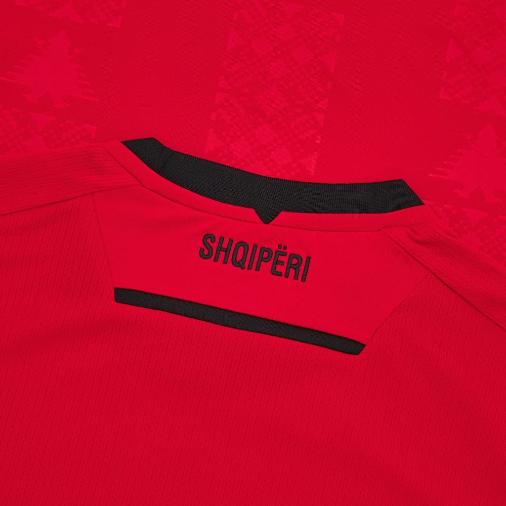 Albania national team Home soccer jersey 2024/25 - Macron-4