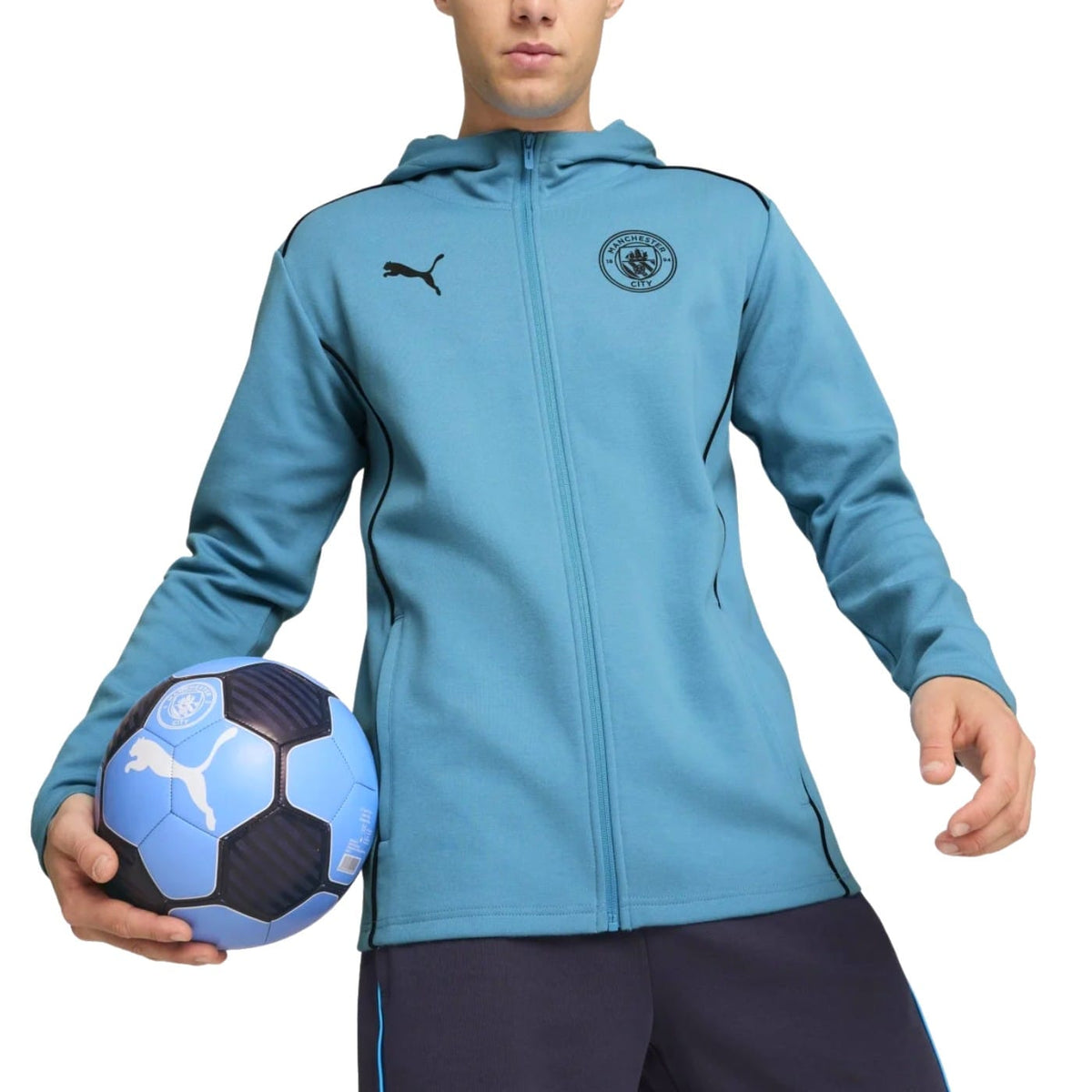 Manchester City Casual hooded presentation tracksuit 2024/25 - Puma-1